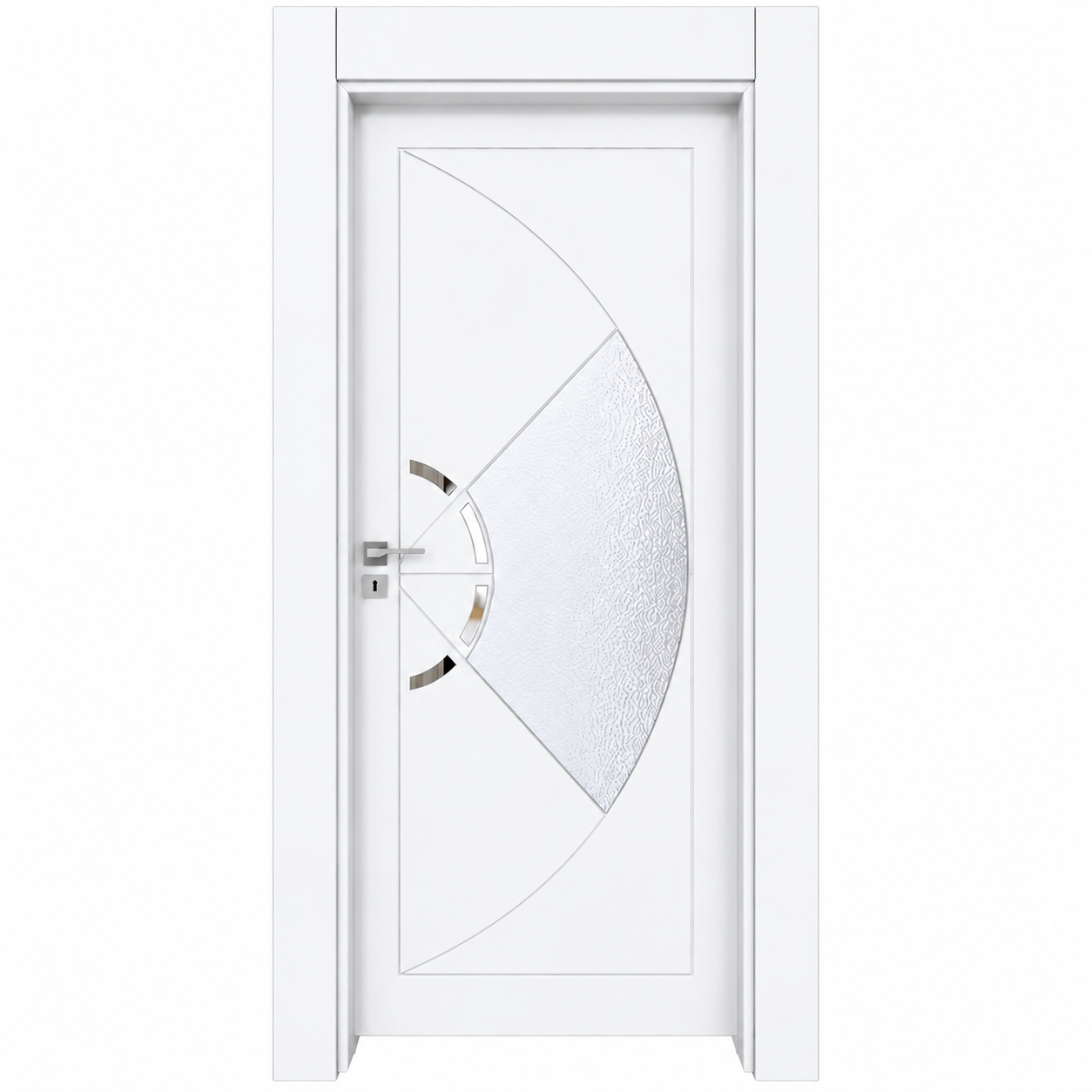 BY-6007V Porte intérieure Laqué Vitrée
